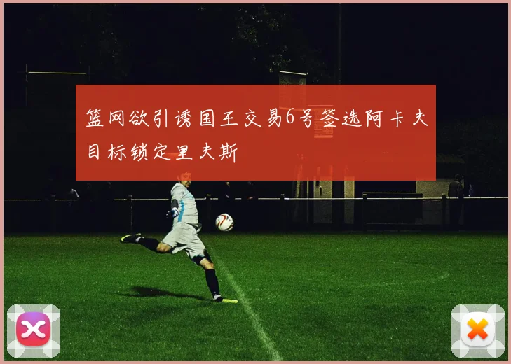 篮网欲引诱国王交易6号签选阿卡夫目标锁定里夫斯